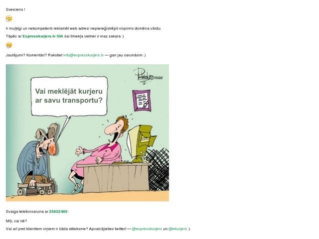 Expresskurjers.lv, SIA
